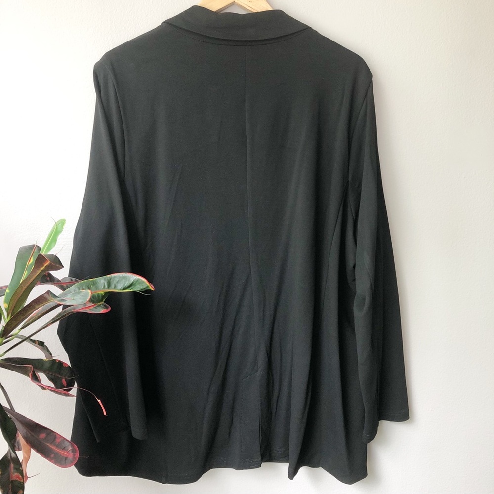 T TAHARI Woman Dark Black Soft Knit Blazer. New withTags. - Picture 4 of 9